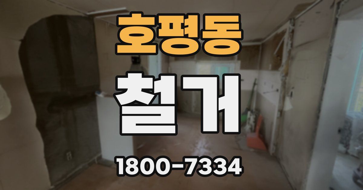 호평동 철거