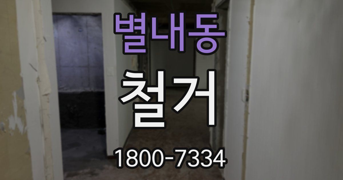 별내동 철거