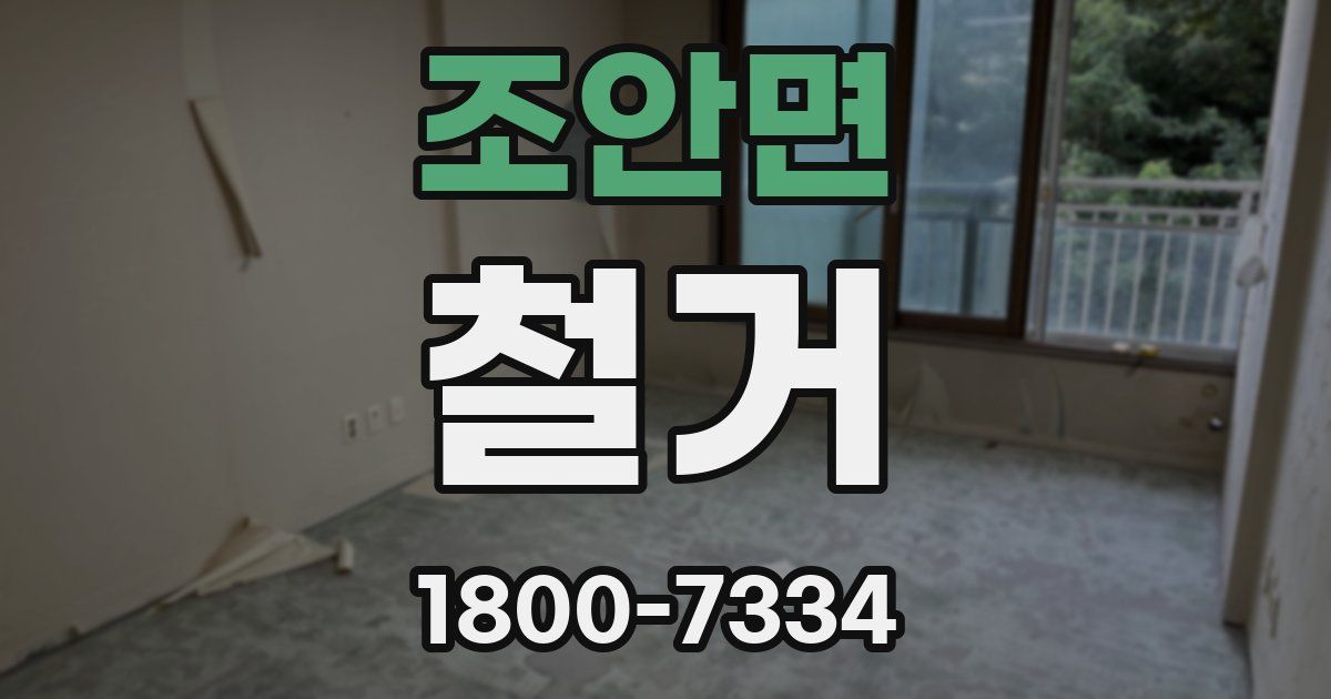 조안면 철거
