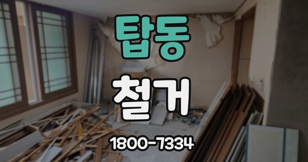 탑동 철거