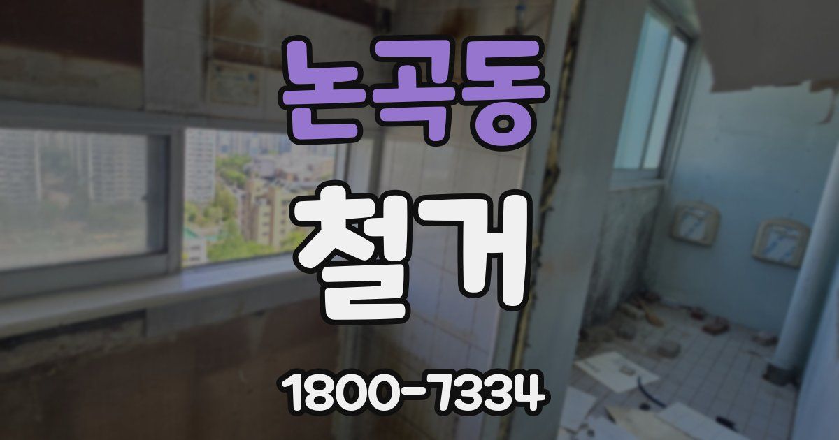 논곡동 철거