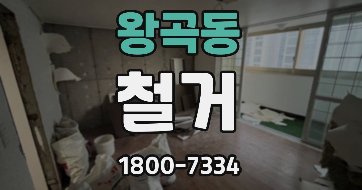 왕곡동 철거