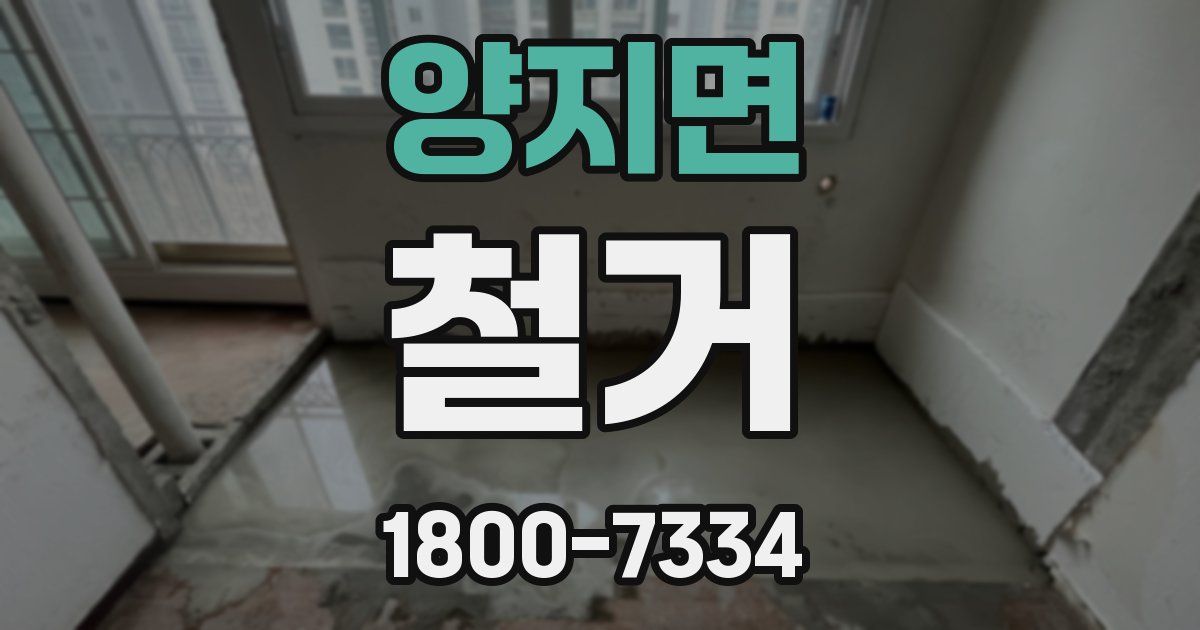 양지면 철거