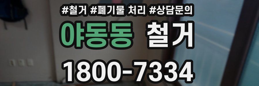 야동동 철거
