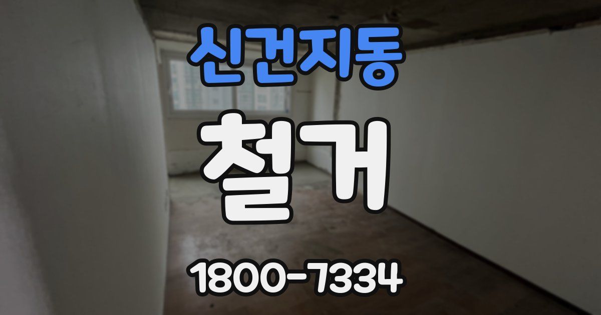 신건지동 철거