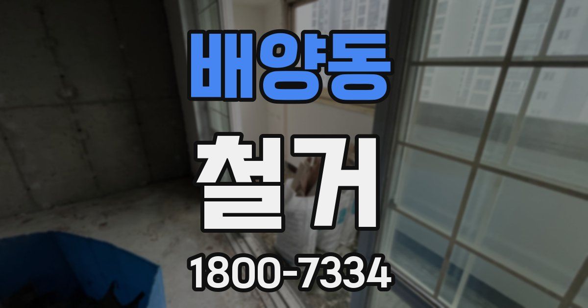 배양동 철거
