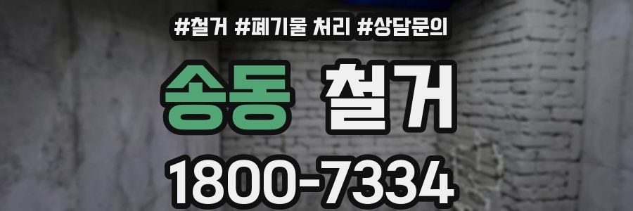 송동 철거