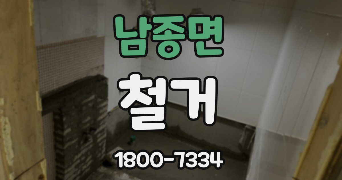 남종면 철거