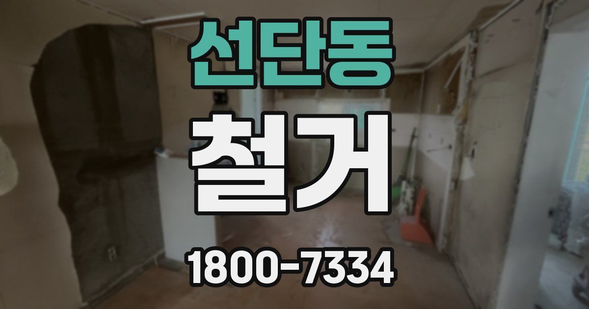 선단동 철거