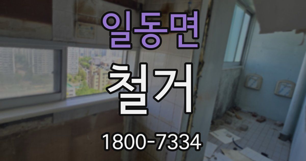 일동면 철거