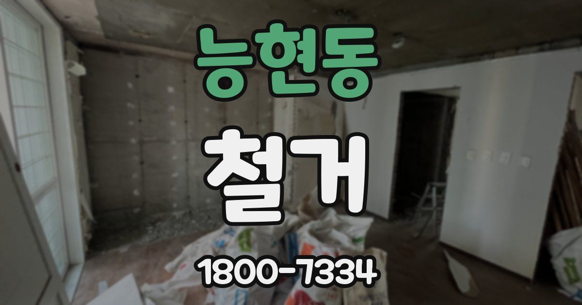 능현동 철거