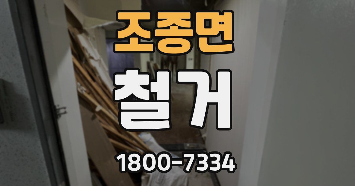 조종면 철거