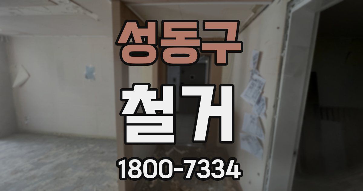 성동구 철거