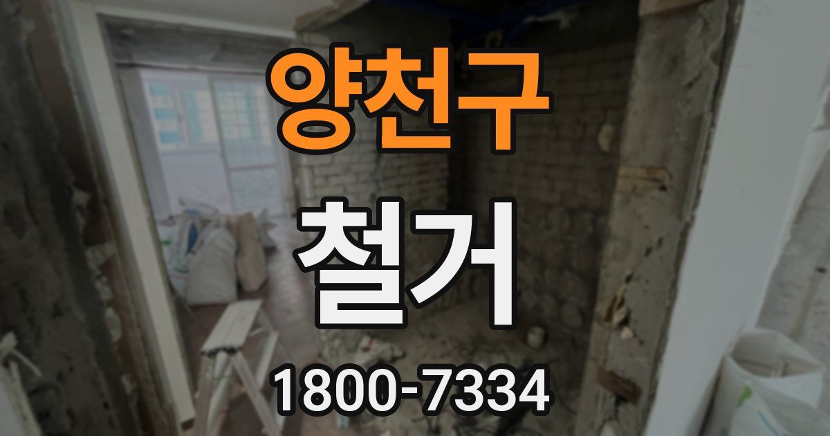 양천구 철거
