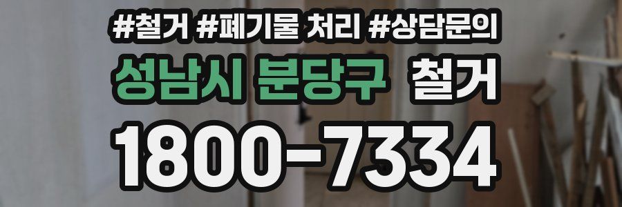 성남시 분당구 철거