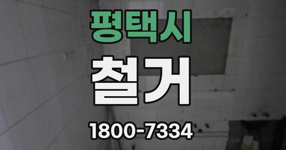 평택시 철거