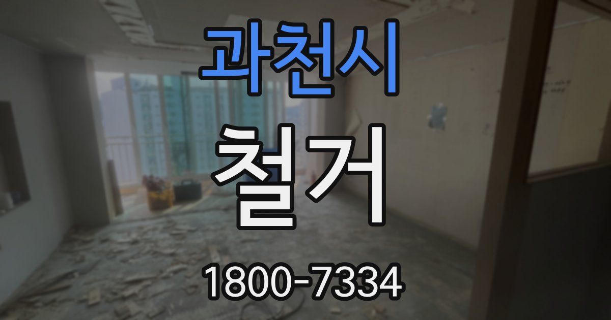 과천시 철거