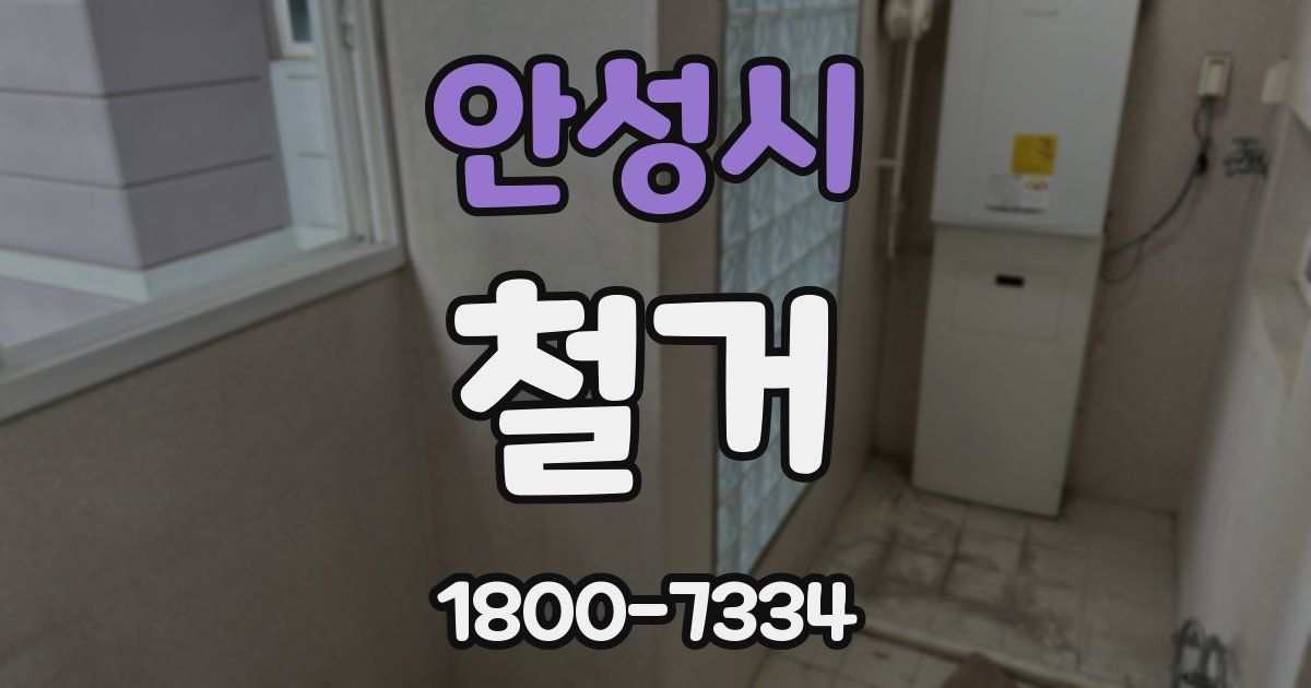 안성시 철거