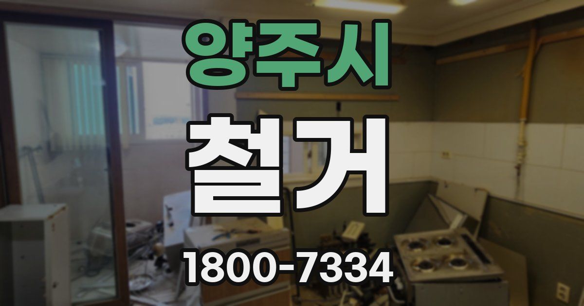 양주시 철거