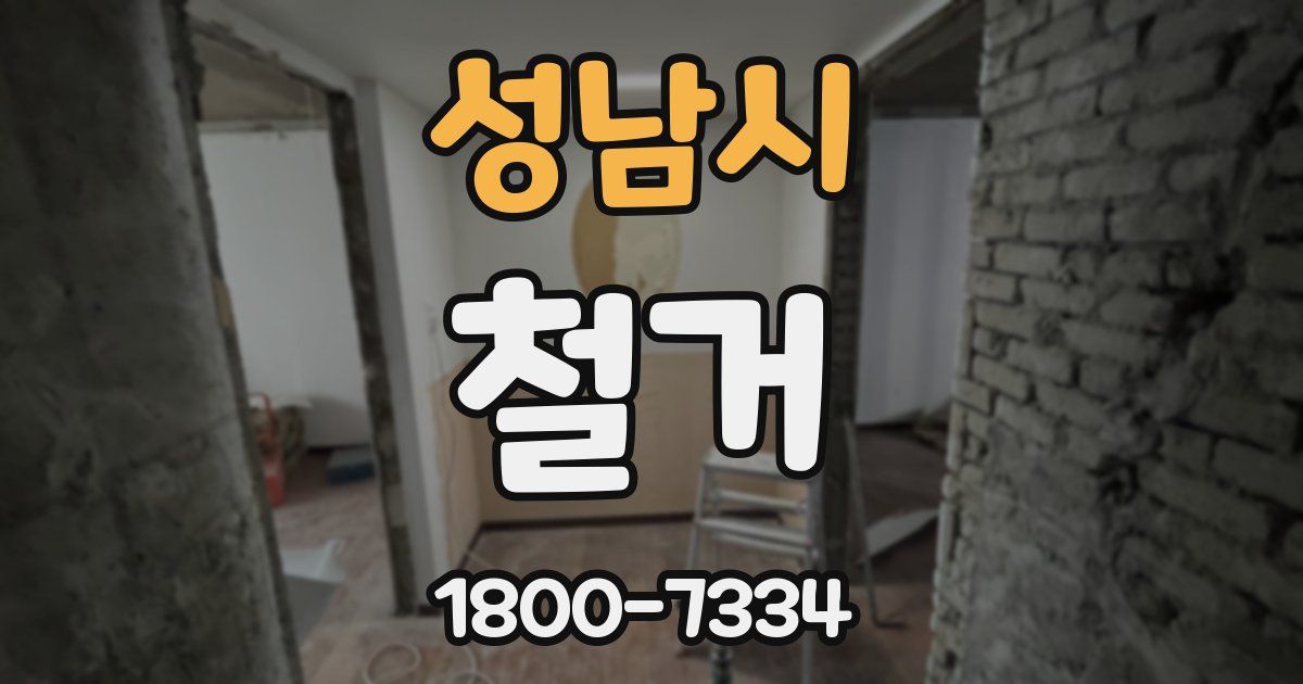 성남시 철거
