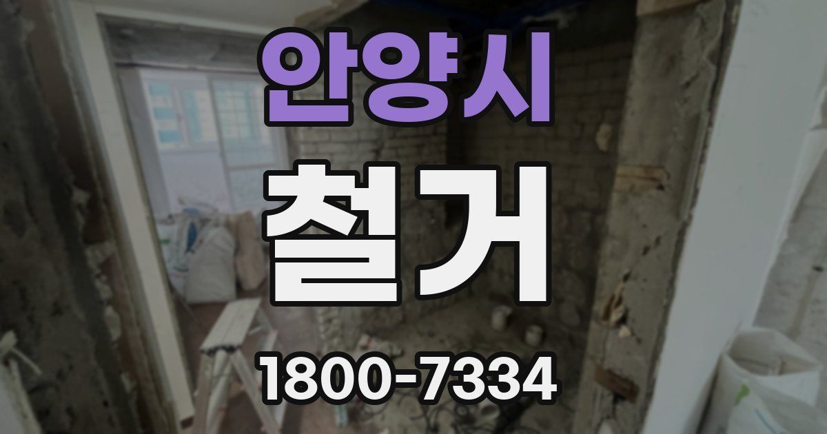 안양시 철거