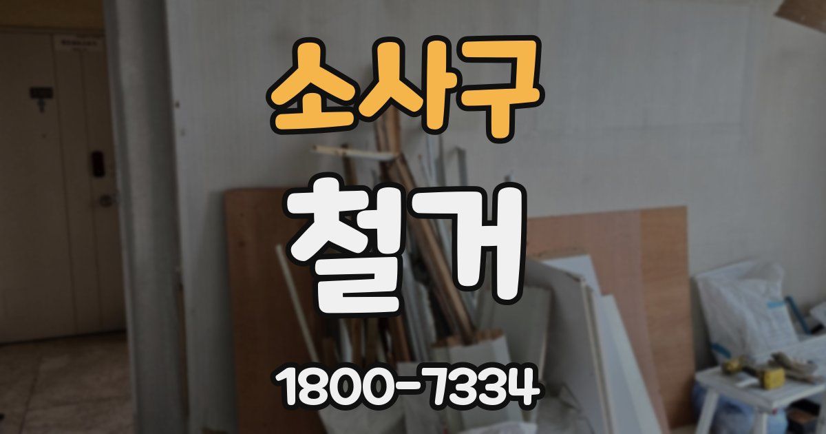 소사구 철거