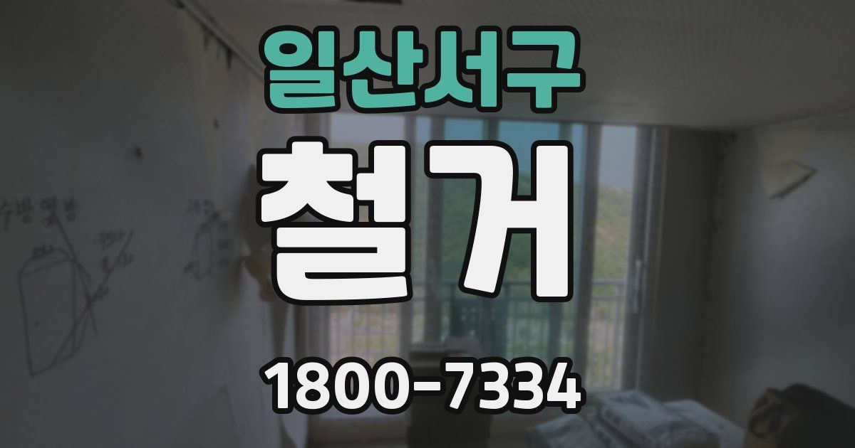 일산서구 철거
