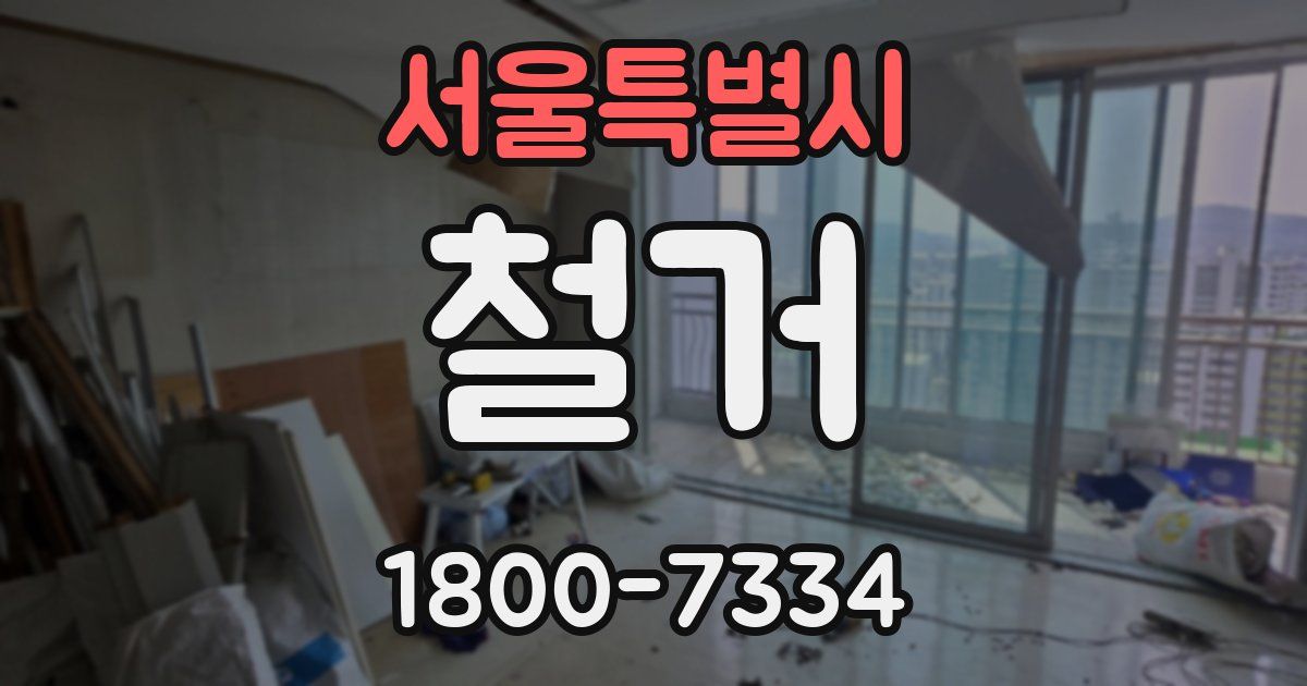 서울특별시 철거