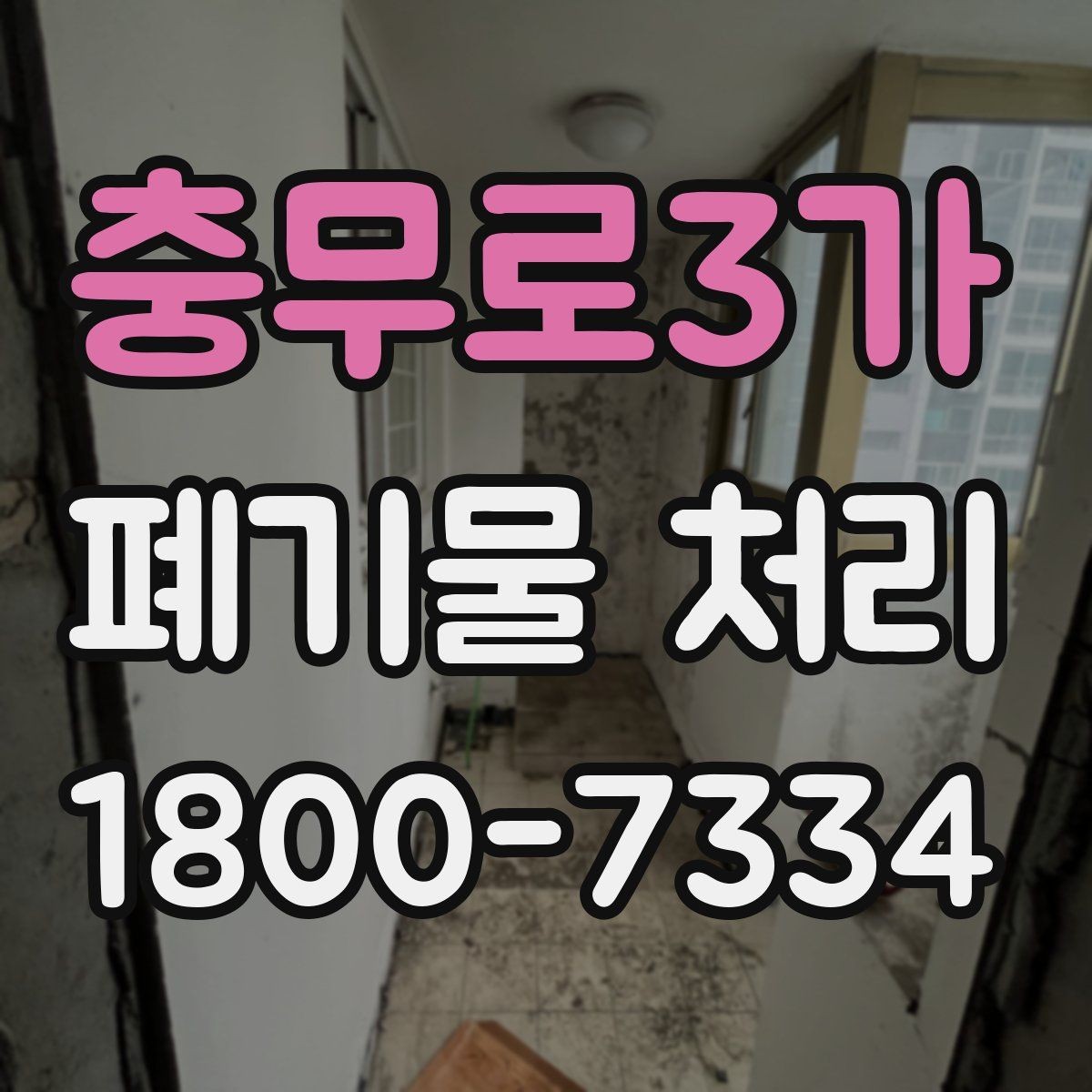 충무로3가 폐기물 처리 대상이 되는 품목 예시