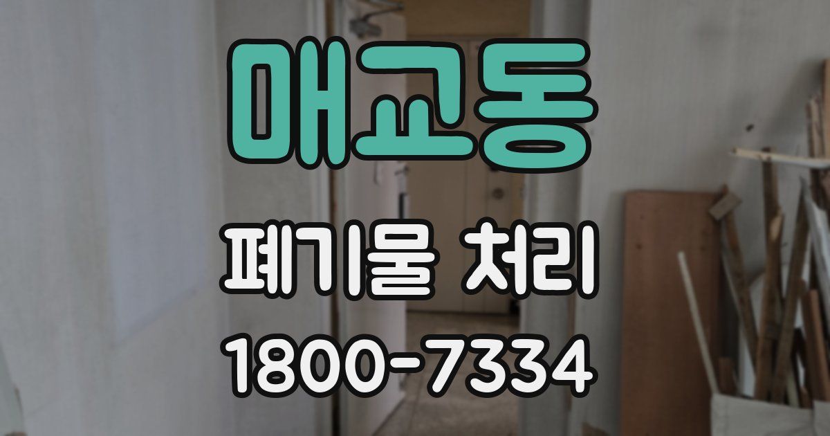 매교동 폐기물 처리