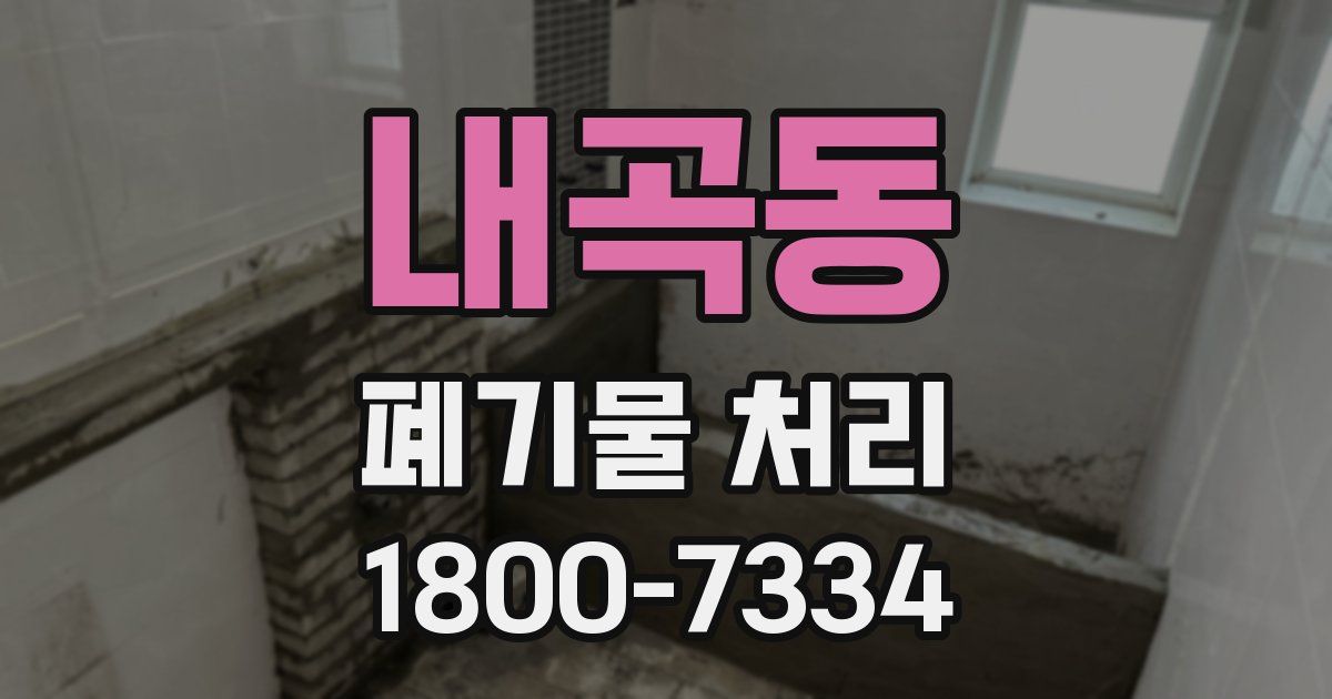 내곡동 폐기물 처리