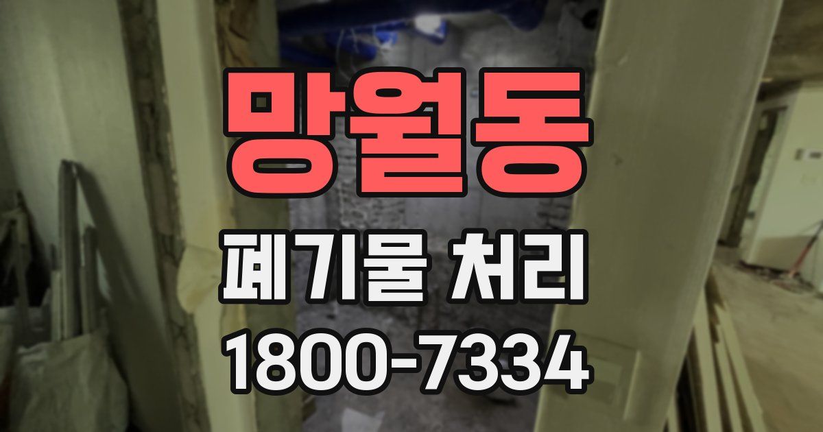 망월동 폐기물 처리