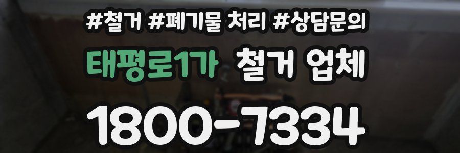 태평로1가 철거 업체
