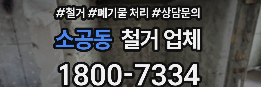 소공동 철거 업체