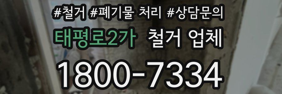 태평로2가 철거 업체