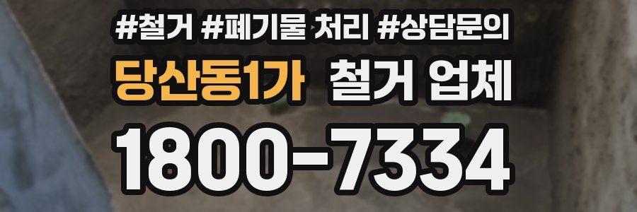 당산동1가 철거 업체