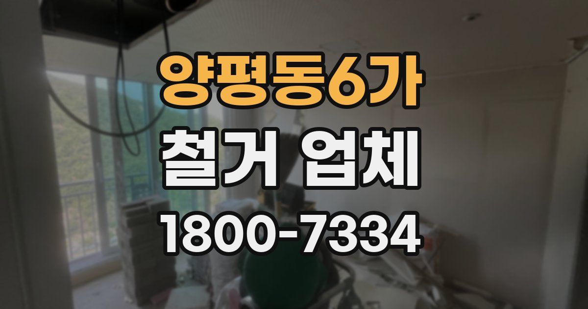 양평동6가 철거 업체