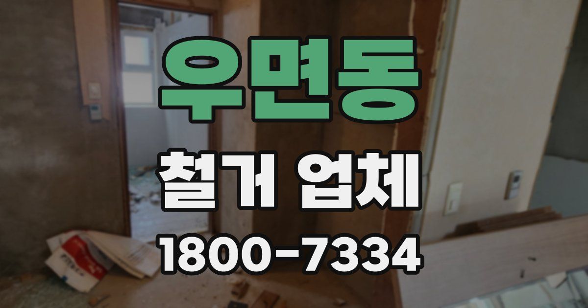 우면동 철거 업체