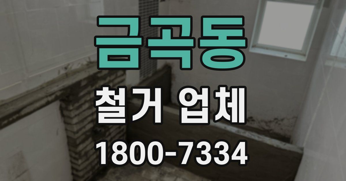 금곡동 철거 업체