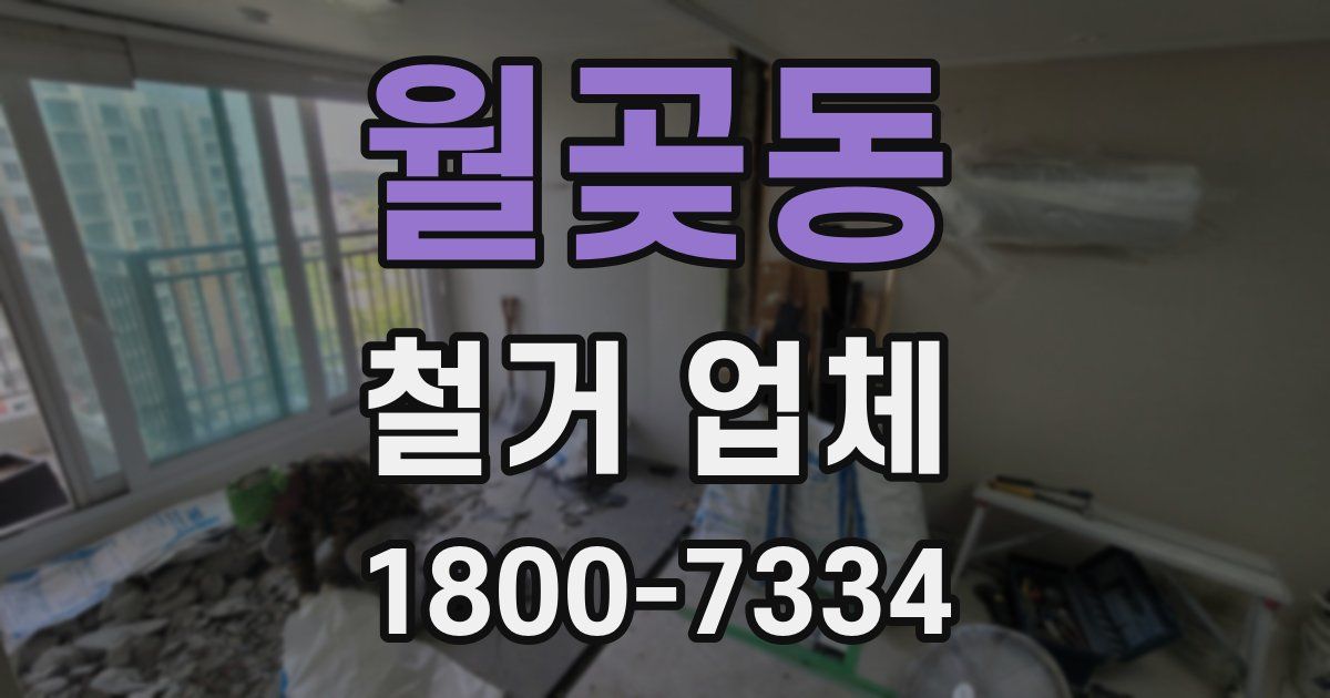 월곶동 철거 업체