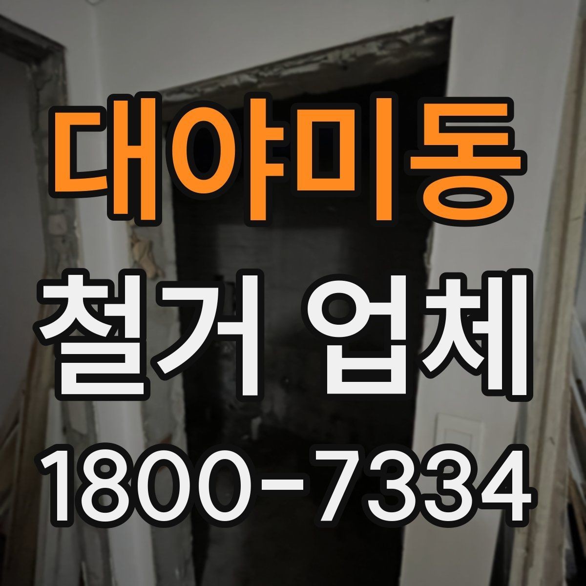 대야미동 철거 업체 아파트와 상가의 차이