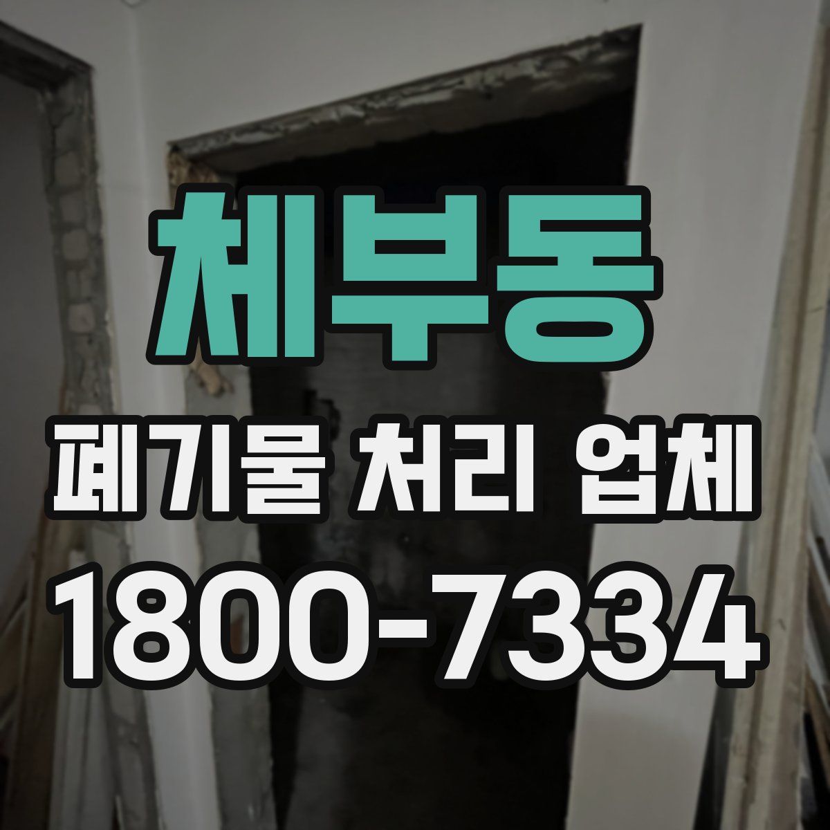 체부동 폐기물 처리 업체