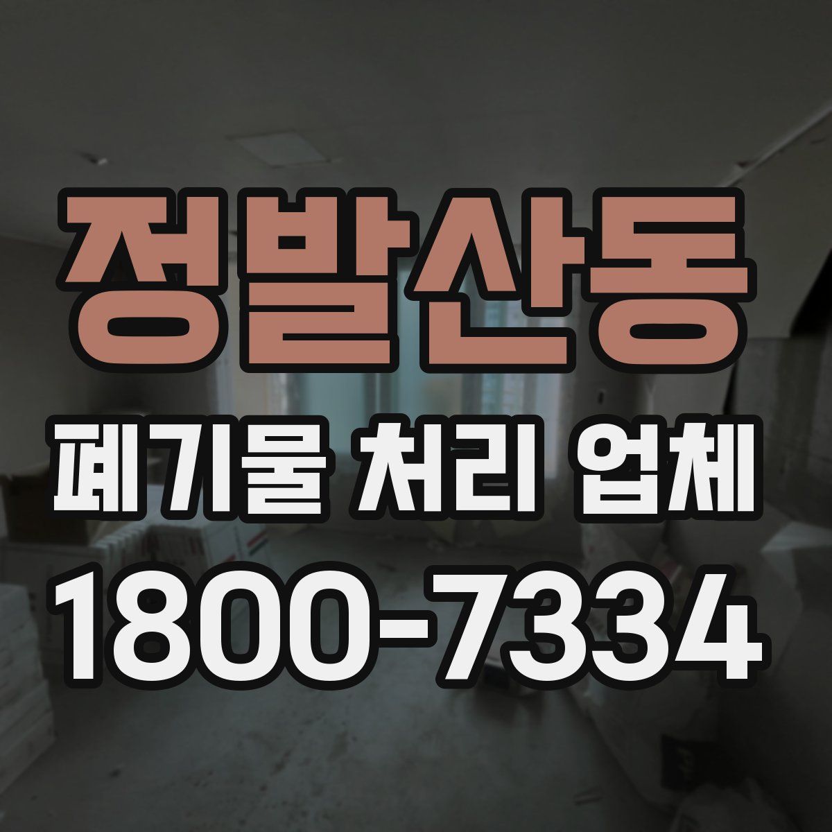 정발산동 폐기물 처리 업체