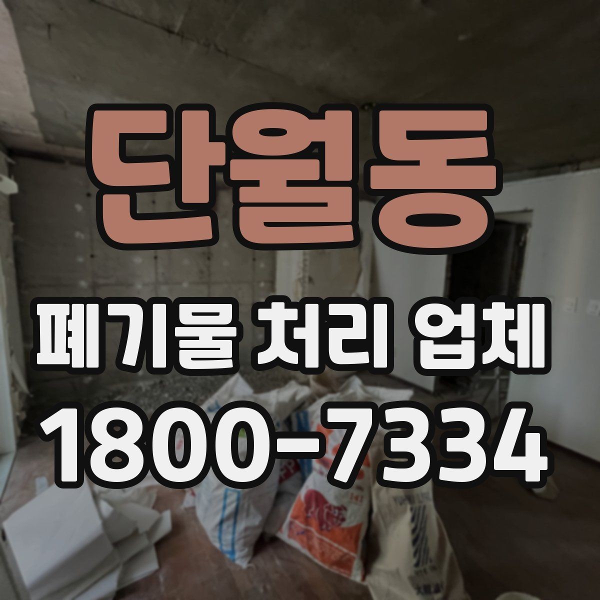 단월동 폐기물 처리 업체 서비스를 부르기 좋은 타이밍