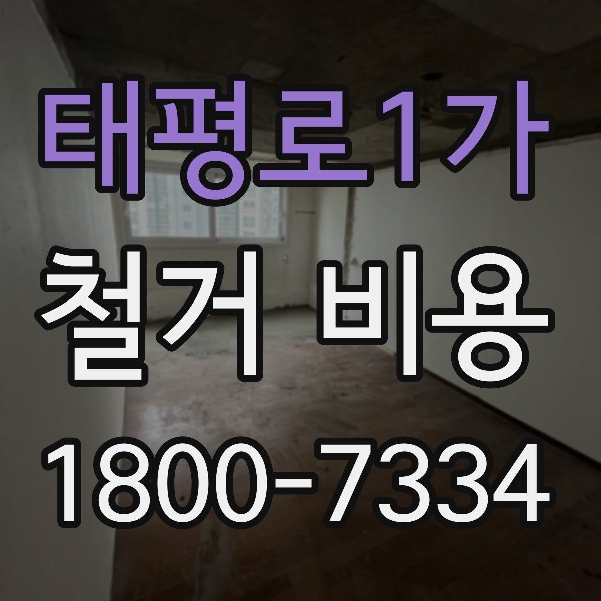태평로1가 철거 비용