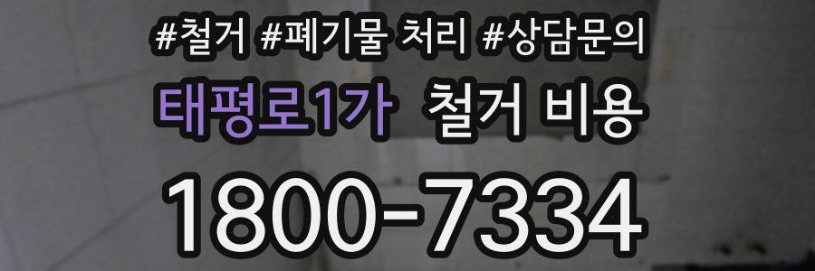 태평로1가 철거 비용
