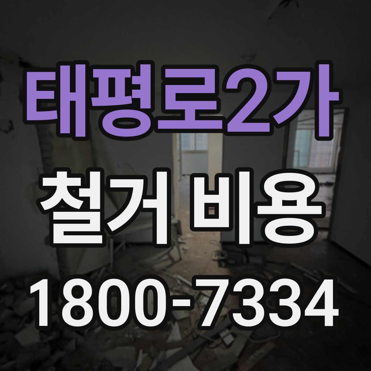 태평로2가 철거 비용