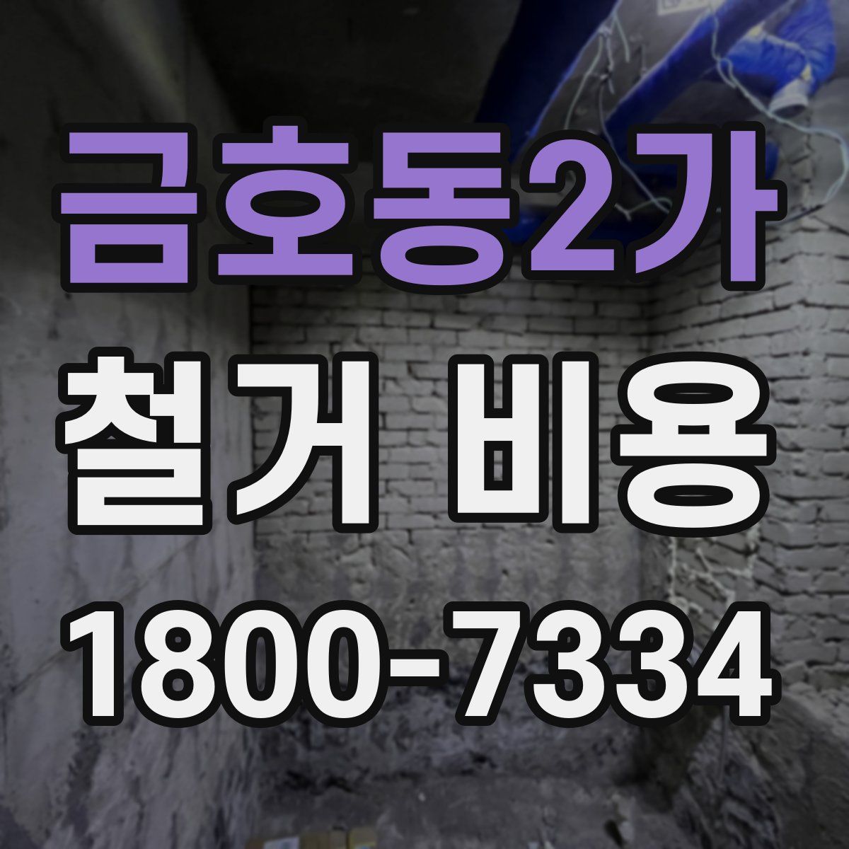 금호동2가 철거 비용