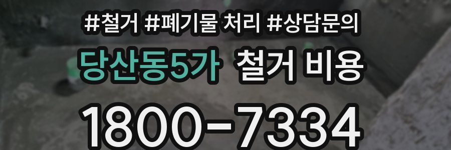 당산동5가 철거 비용