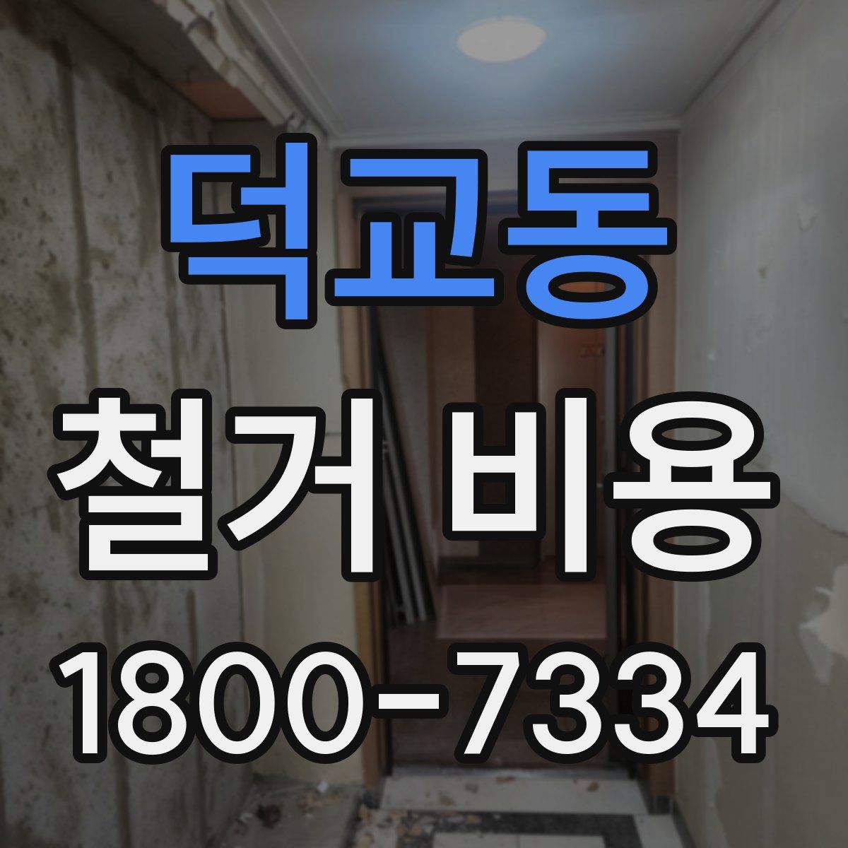 덕교동 철거 비용